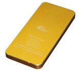 黄色く普遍的な携帯用力銀行 4000mAh は USB 承認されるセリウム/ROSH/FCC が付いている二倍になります