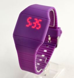 タッチ画面の学生のためのシリコーンによって導かれる腕時計の創造的な水晶腕時計