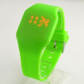 タッチ画面の学生のためのシリコーンによって導かれる腕時計の創造的な水晶腕時計