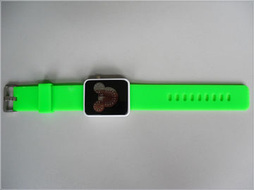 防水緑のシリコーンのバンドの腕時計デジタル ミッキー マウス Watchs