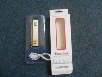 2600mAh 金属 USB 携帯用力銀行、赤いピンクの緑の銀製の黒