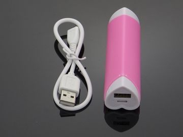 中心の形の口紅 USB 多彩な Iphone/IPod のための携帯用力銀行