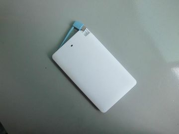 白い携帯電話/Ipad のための携帯用細い李イオン力銀行 4000mAh