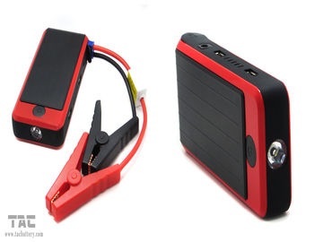 赤の二重 USB 携帯用力銀行車のジャンプの始動機 12000mah