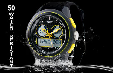 一時間毎のチャイムが付いている Round Multifunction Analog Digital 女性腕時計