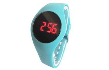 女の子 PU のバックルが付いているピンクのニース LED デジタルの腕時計のクロノグラフ