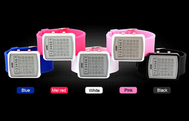 EL のバックライト LED デジタルの腕時計、計算機のダイヤル ミラーの腕時計