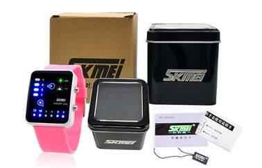 Shockproof LED デジタル女性腕時計、耐磁性の二進腕時計