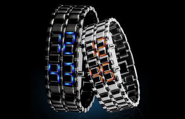 Skmei の人の鉄の武士の溶岩 LED の腕時計、LED デジタルの腕時計