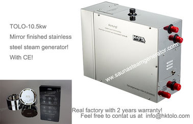 蒸気発生器 10.5kw 400v を高熱療法のための 3 つの段階/サウナの蒸気発生器蒸発させて下さい