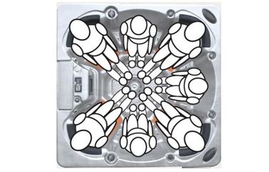 Jacuzzier の屋外の渦は鉱泉/党鉱泉装置 for7 の大人マッサージします